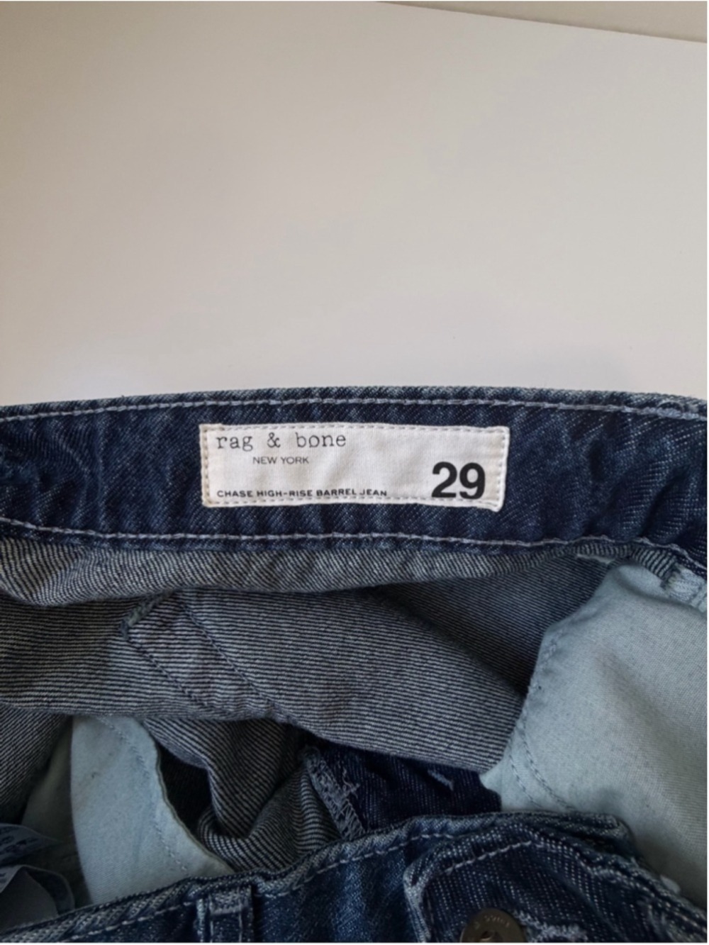 Rag & Bone Chase High Waist Barrel Leg Jeans Size 29 - Picture 6 of 11